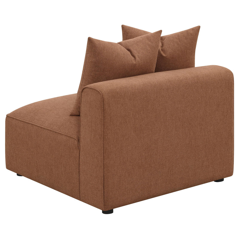 Jennifer 6 piece Upholstered Modular Sectional Terracotta