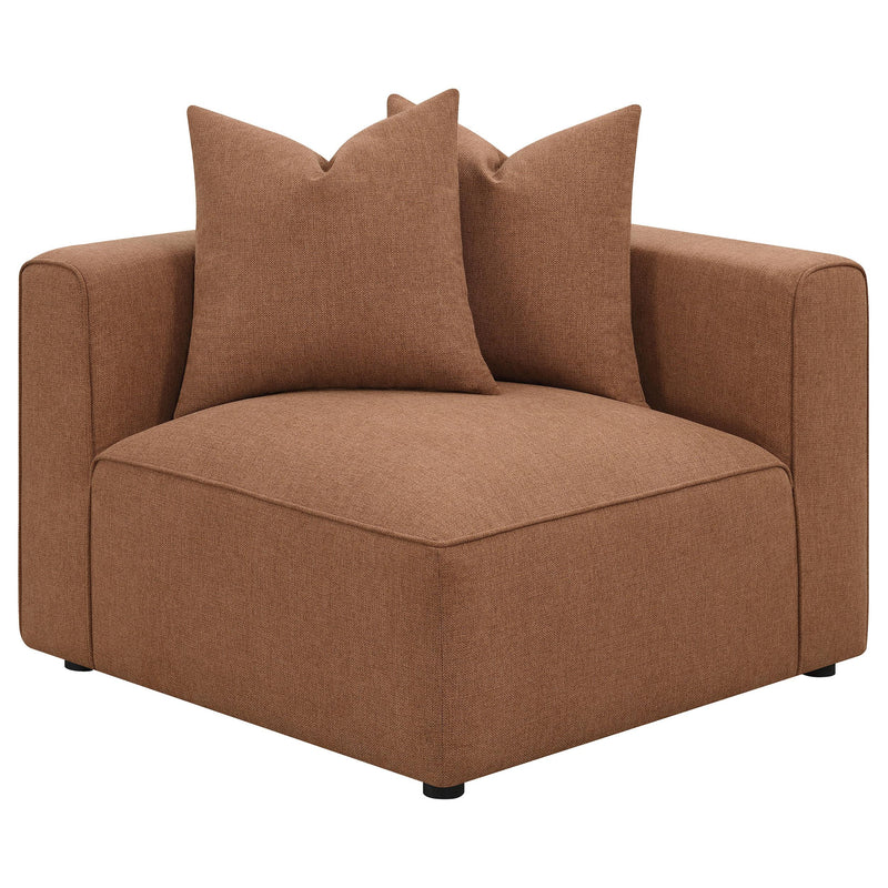 Jennifer 6 piece Upholstered Modular Sectional Terracotta