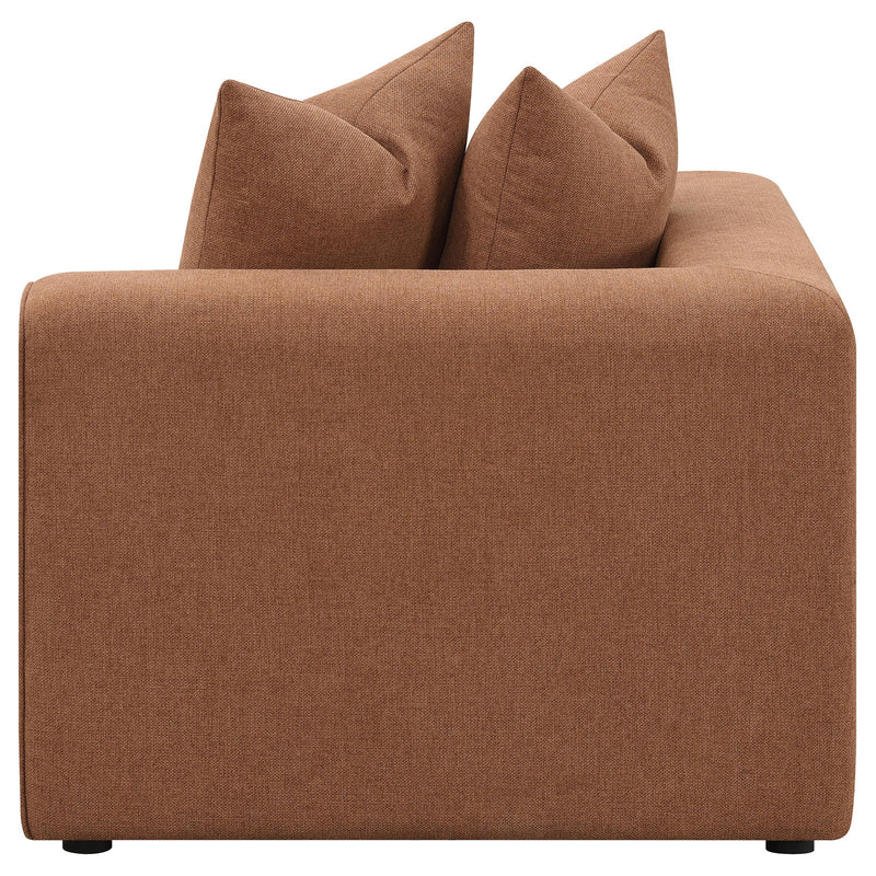 Jennifer 6 piece Upholstered Modular Sectional Terracotta