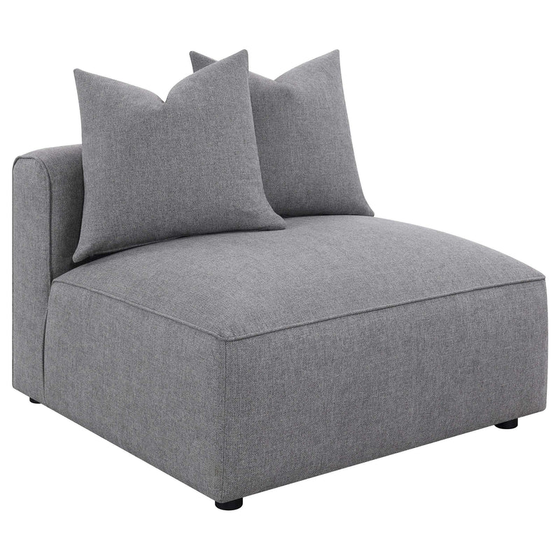 Jennifer 6 piece Upholstered Modular Sectional Grey