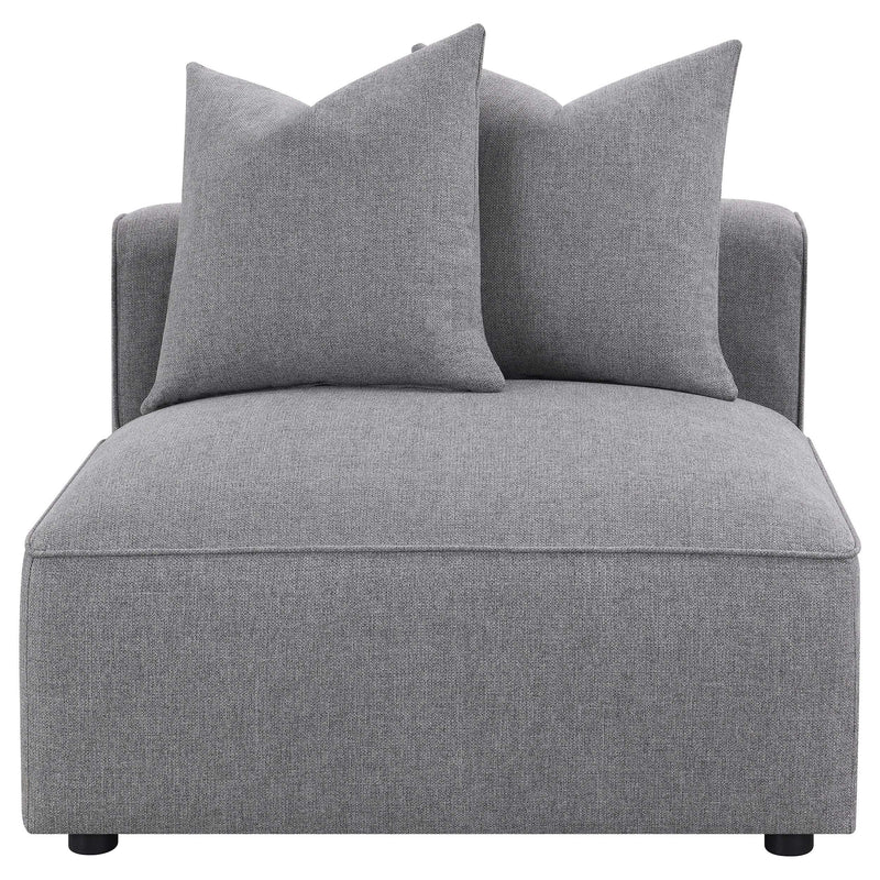 Jennifer 6 piece Upholstered Modular Sectional Grey