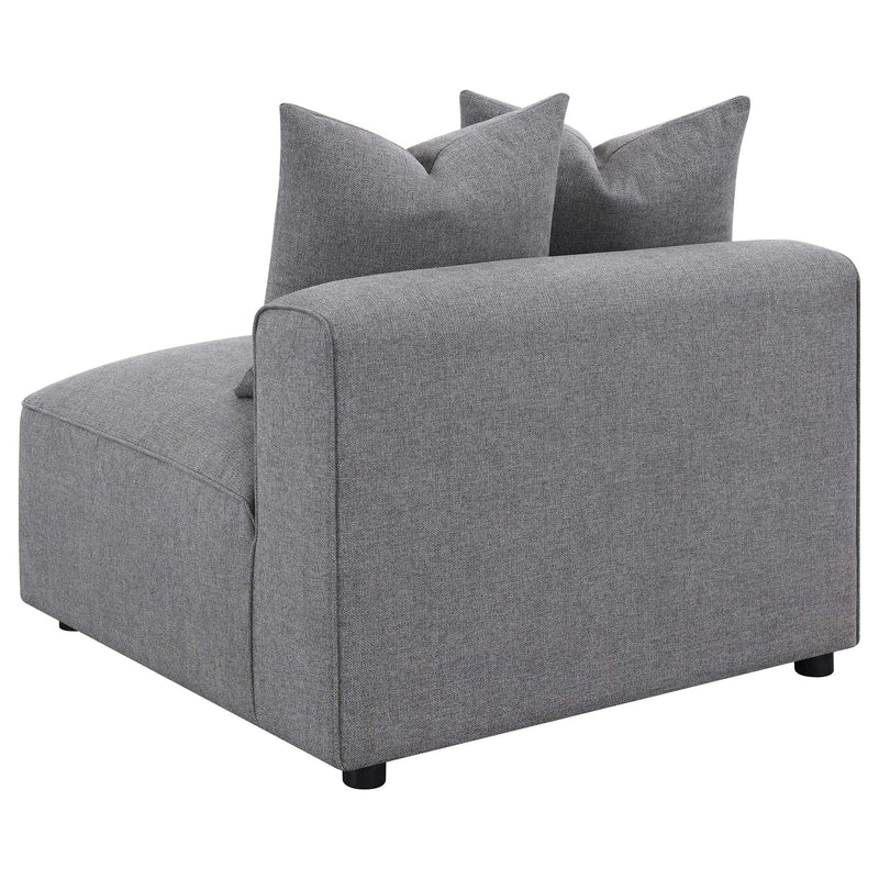 Jennifer 6 piece Upholstered Modular Sectional Grey