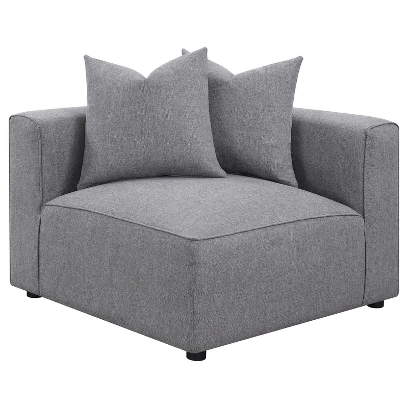 Jennifer 6 piece Upholstered Modular Sectional Grey