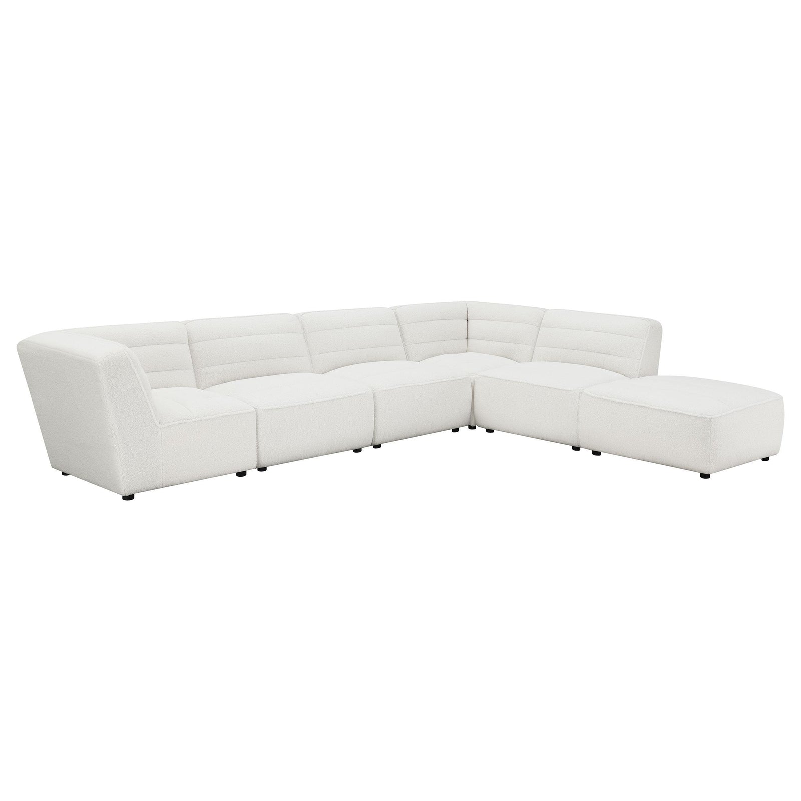 Sunny 6 piece Upholstered Modular Sectional Sofa Natural