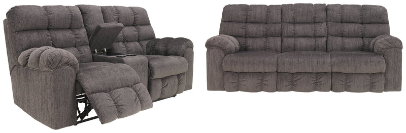 Acieona Slate Sofa And Loveseat