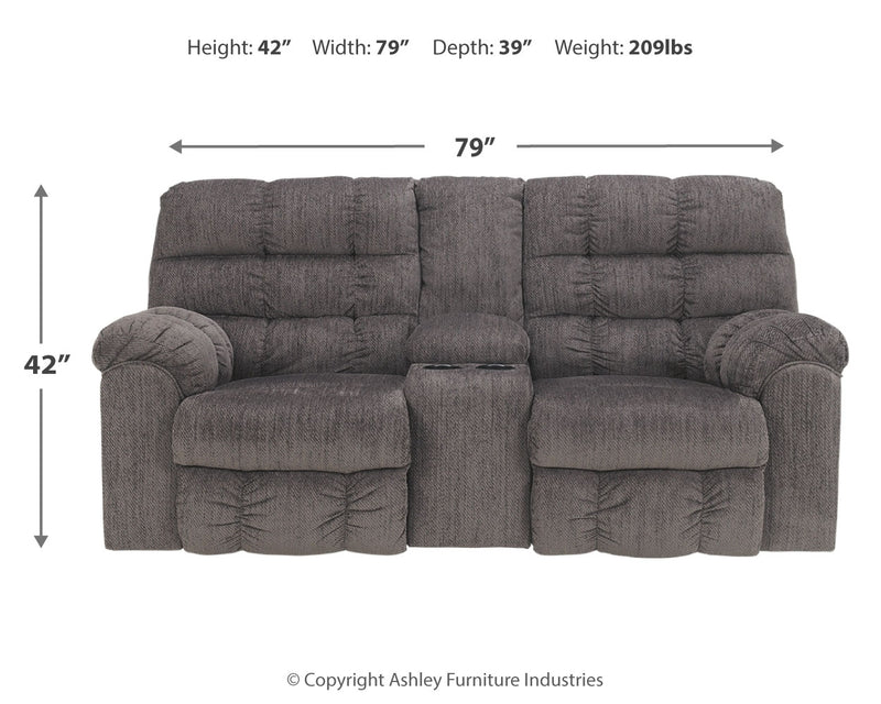 Acieona Slate Sofa Loveseat And Recliner