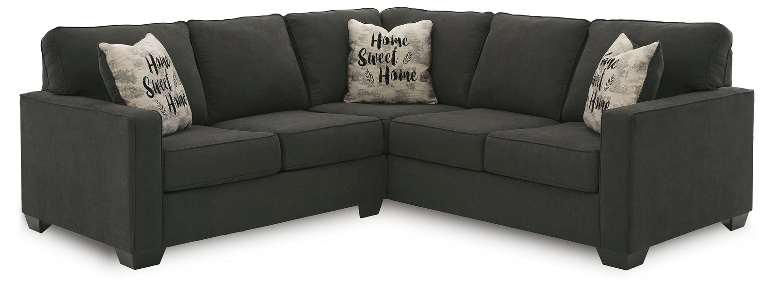 Lucina Charcoal 2-Piece Sectional