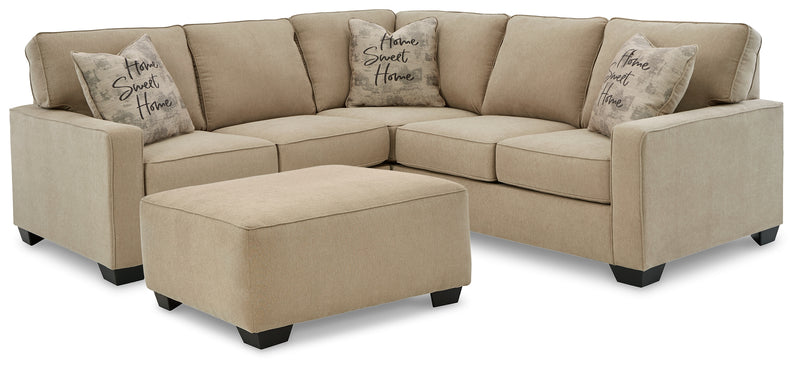 Lucina Quartz 2-Piece Sectional With Ottoman PKG013134 - 59006S2 | 5900608