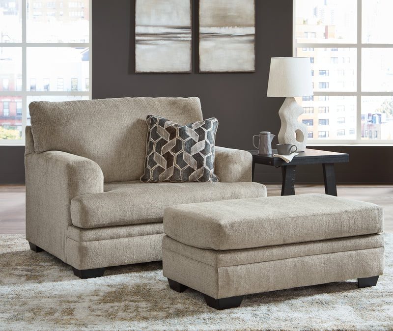 Stonemeade Taupe Sofa Loveseat Chair And Ottoman