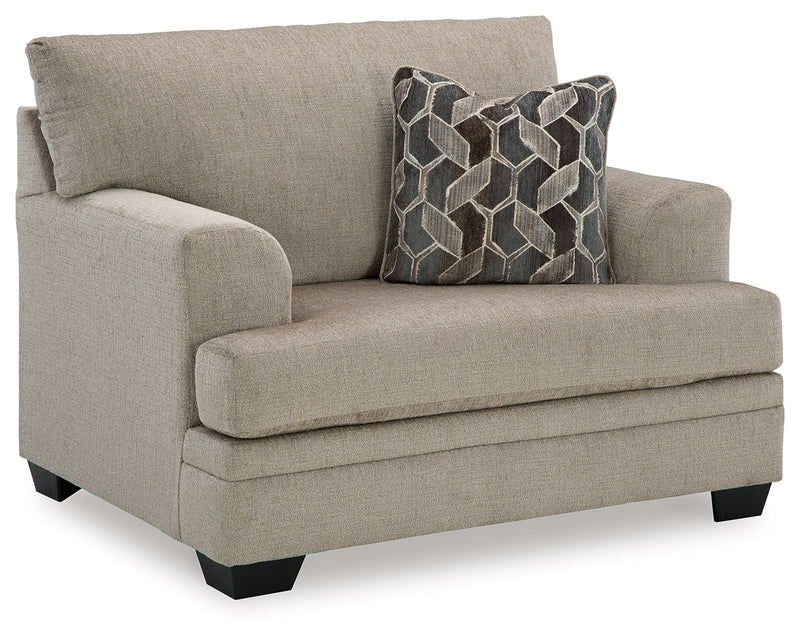 Stonemeade Taupe Sofa, Loveseat, Chair and Ottoman