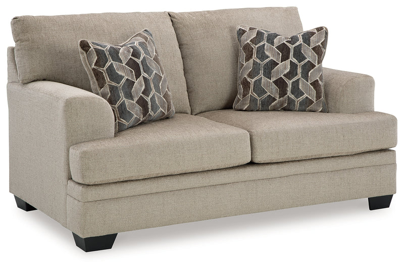 Stonemeade Taupe Sofa Loveseat Chair And Ottoman