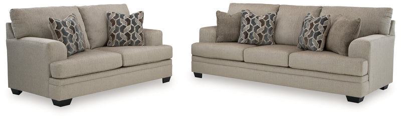 Stonemeade Taupe Sofa, Loveseat, Chair and Ottoman