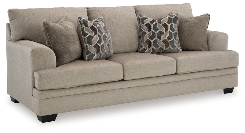 Stonemeade Taupe Chenille Queen Sofa Sleeper