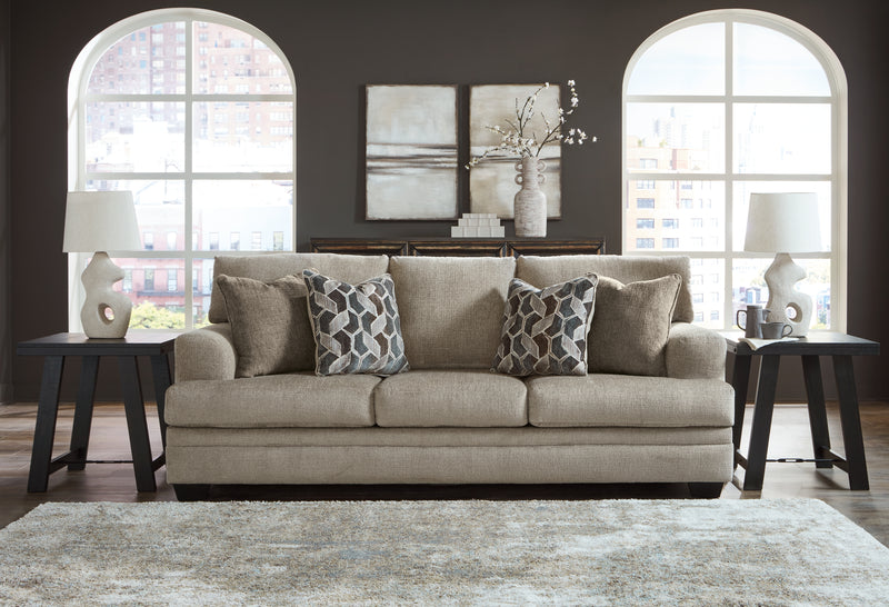 Stonemeade Taupe Chenille Queen Sofa Sleeper