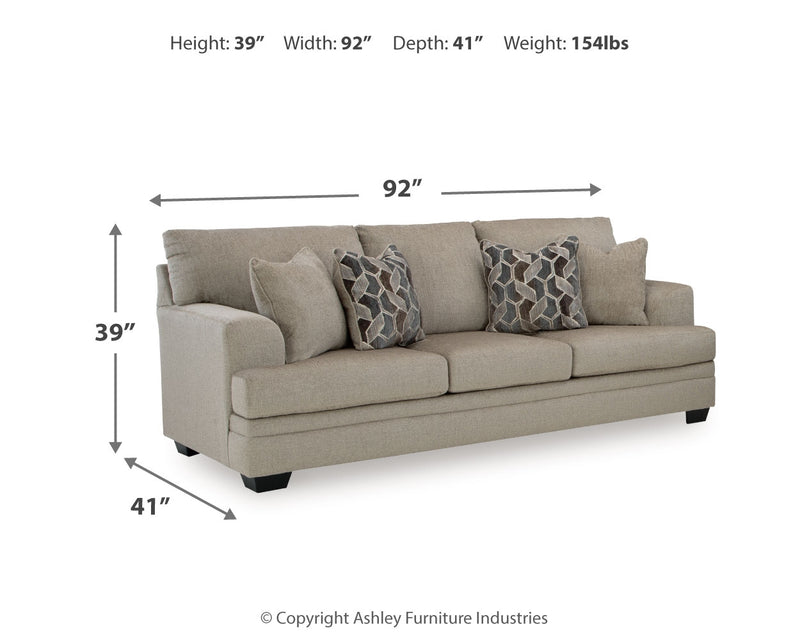 Stonemeade Taupe Sofa Loveseat Chair And Ottoman