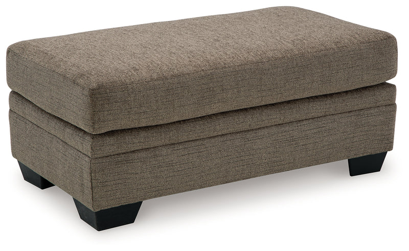 Stonemeade Nutmeg Chenille Ottoman