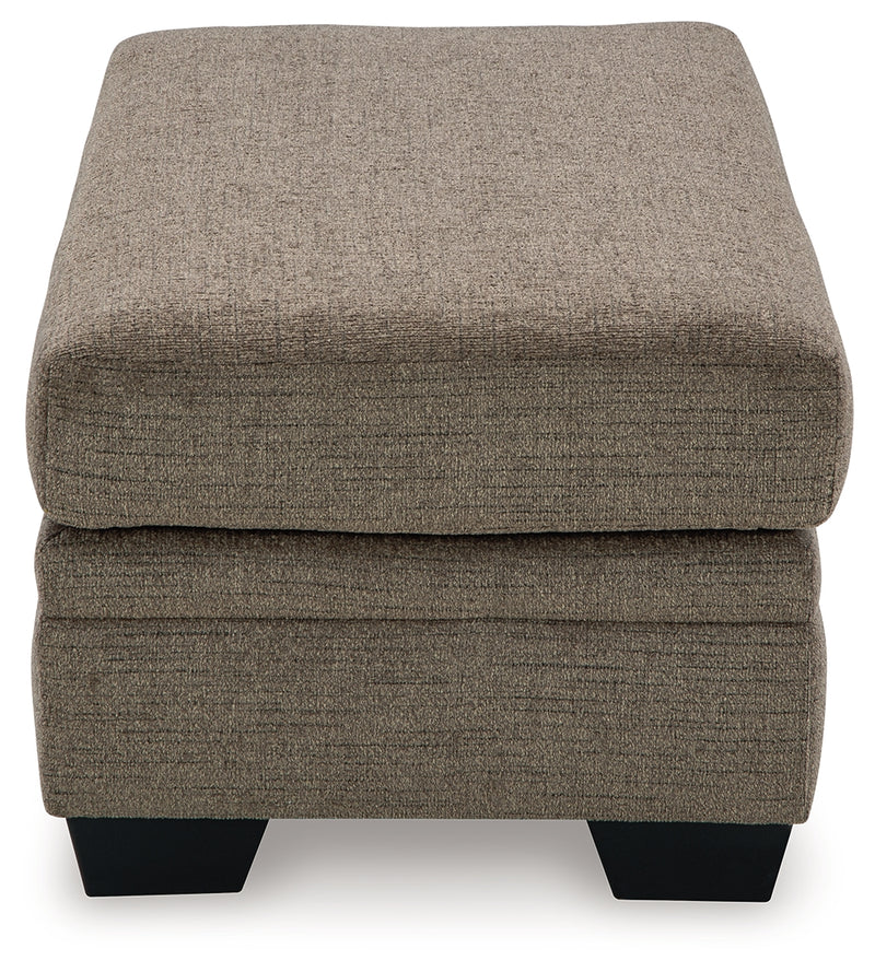 Stonemeade Nutmeg Chenille Ottoman