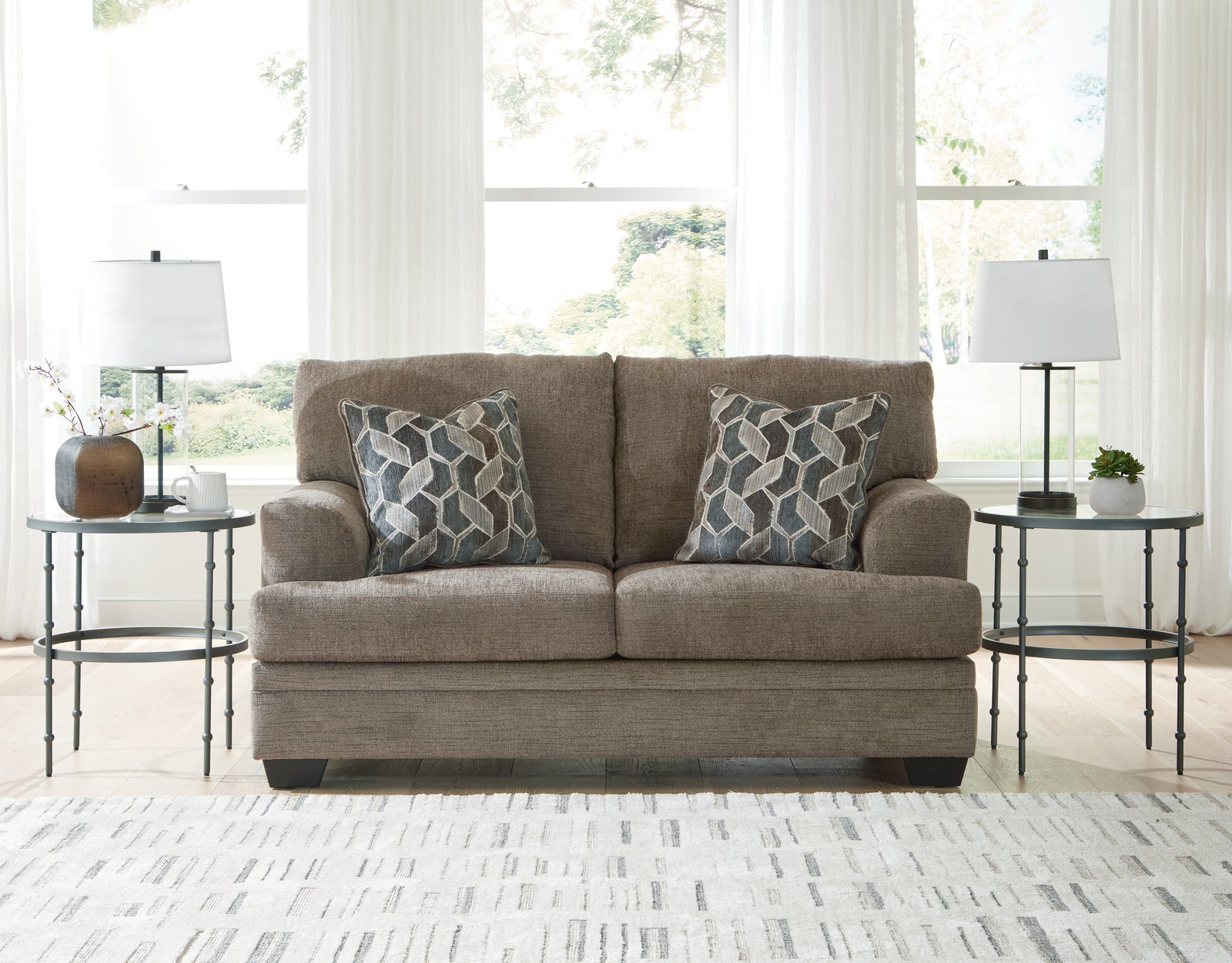 Stonemeade Nutmeg Chenille Loveseat