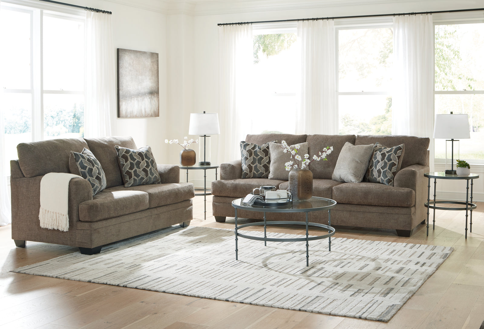 Stonemeade Nutmeg Sofa And Loveseat