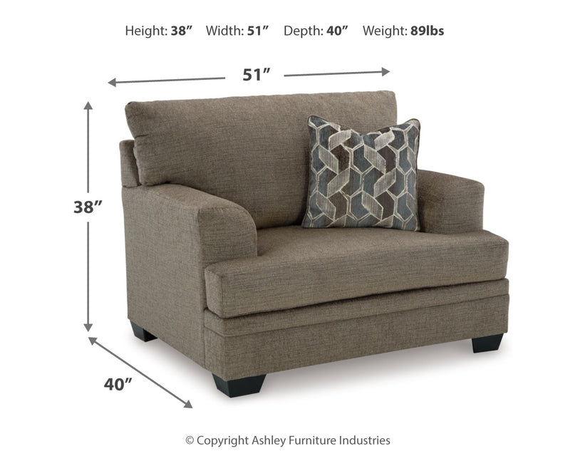 Stonemeade Nutmeg Sofa Loveseat Chair And Ottoman