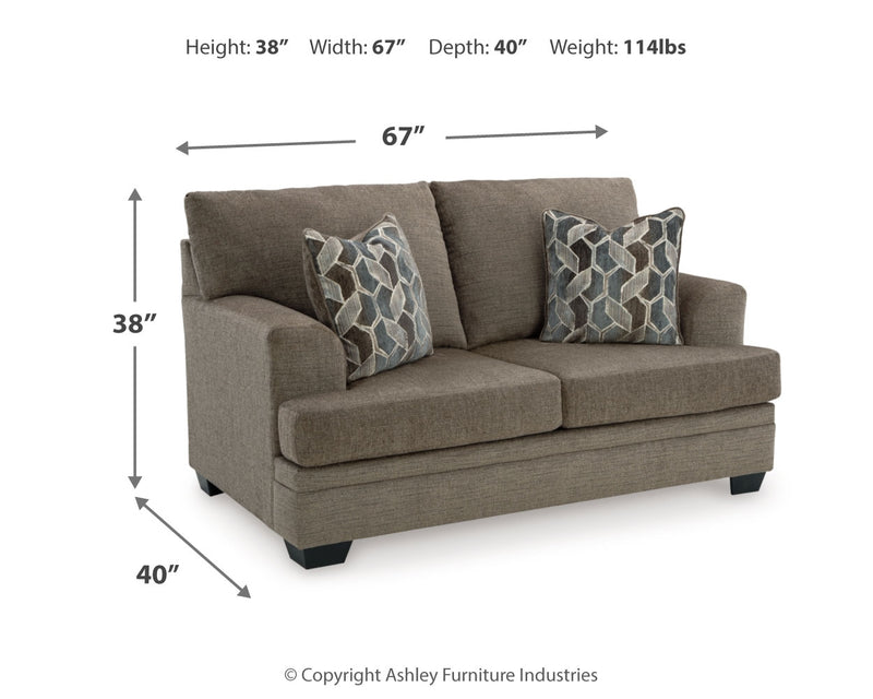 Stonemeade Nutmeg Sofa Loveseat Chair And Ottoman