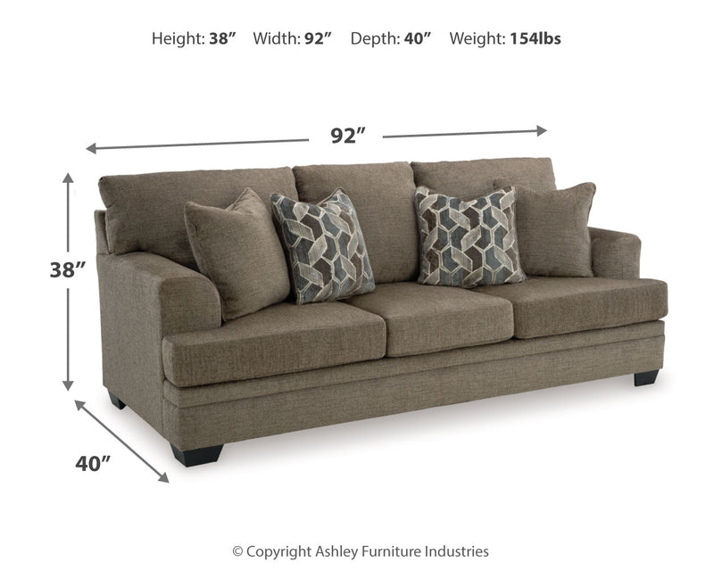 Stonemeade Nutmeg Sofa Loveseat Chair And Ottoman