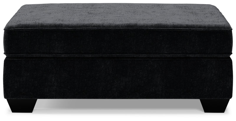 Lavernett Charcoal 4-Piece Sectional With Ottoman