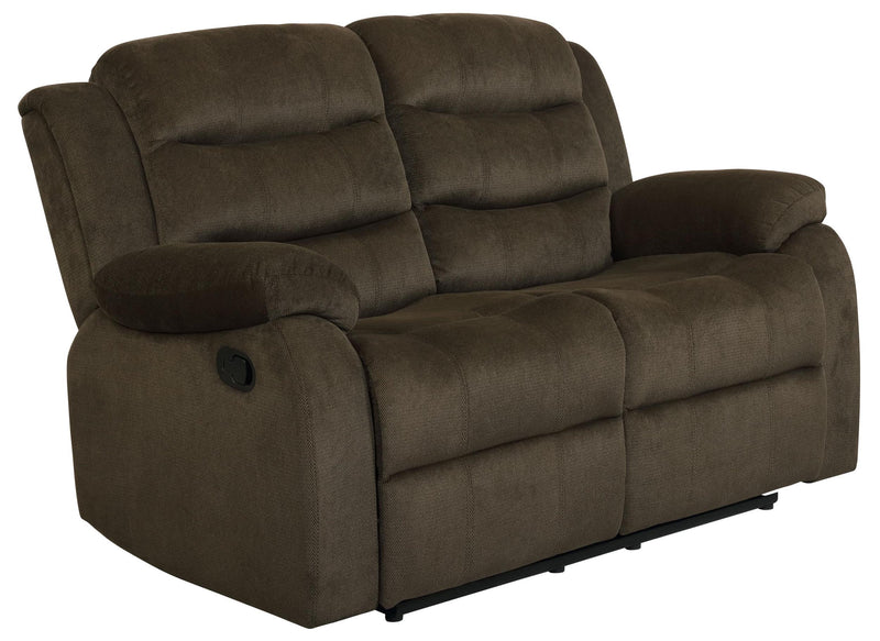 Rodman Chocolate Reclining Two piece Living Room Set