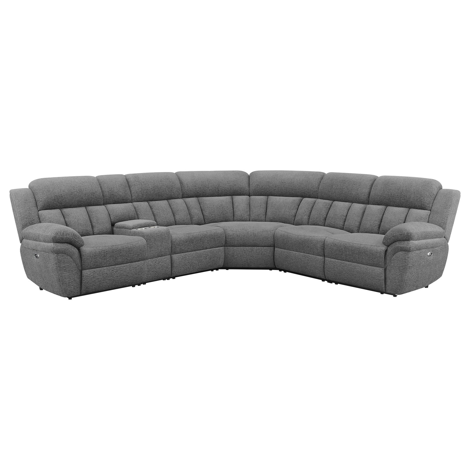 Bahrain 6 piece Modular Power Reclining Sectional Charcoal