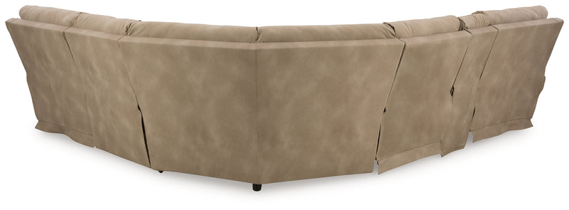 Next-Gen Durapella Sand 6-Piece Power Reclining Sectional