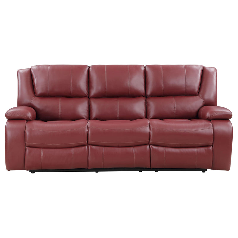 Camila 2 piece Upholstered Reclining Sofa Set Red