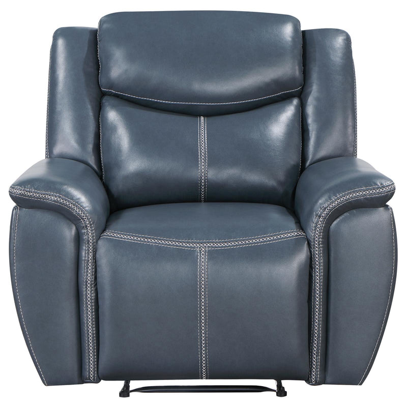 Sloane Upholstered Motion Recliner Chair Blue 610273