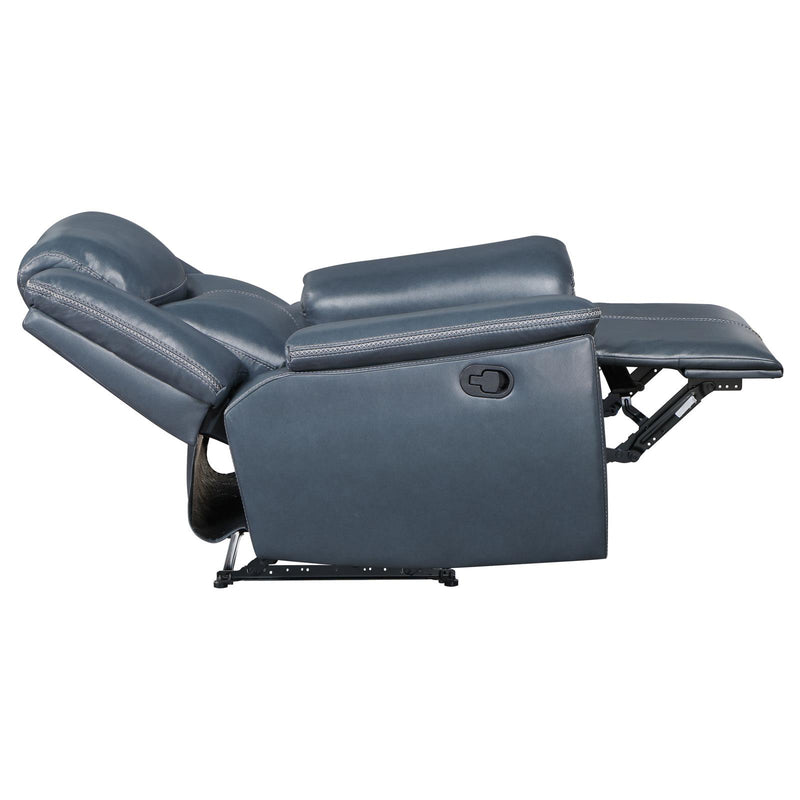 Sloane Upholstered Motion Recliner Chair Blue 610273