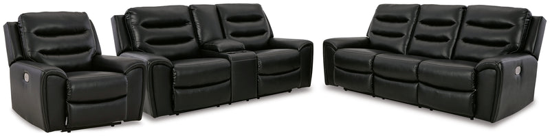 Warlin Black Sofa Loveseat And Recliner