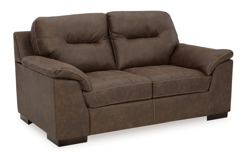 Maderla Walnut Sofa Loveseat And Chair