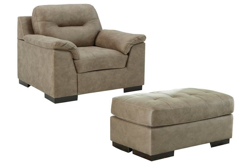 Maderla Pebble Chair And Ottoman