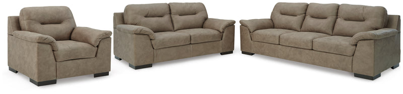 Maderla Pebble Sofa Loveseat And Chair