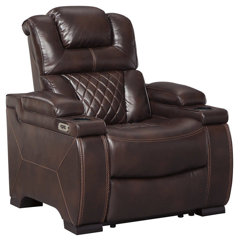 Warnerton Chocolate Sofa Loveseat And Recliner