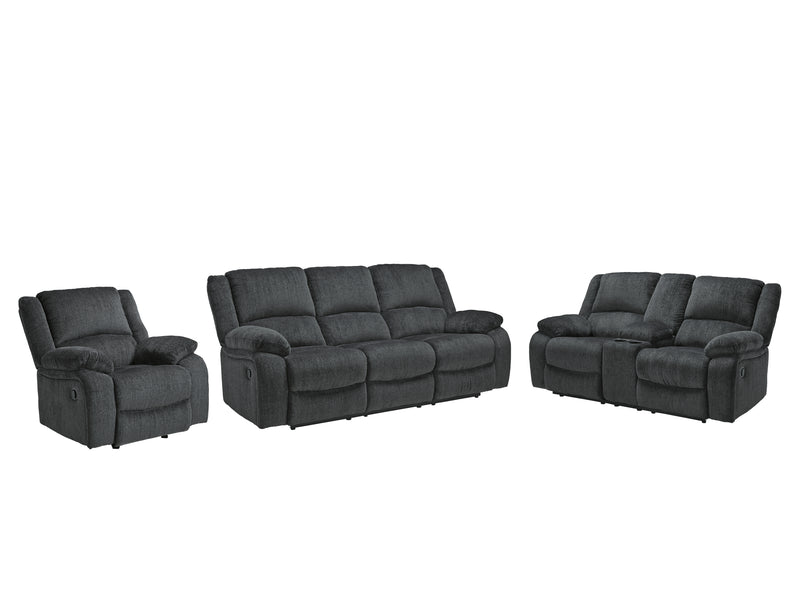 Draycoll Slate Sofa, Loveseat And Recliner PKG007315 - 7650488 | 7650494 | 7650425