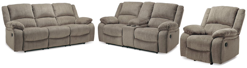 Draycoll Pewter Sofa Loveseat And Recliner