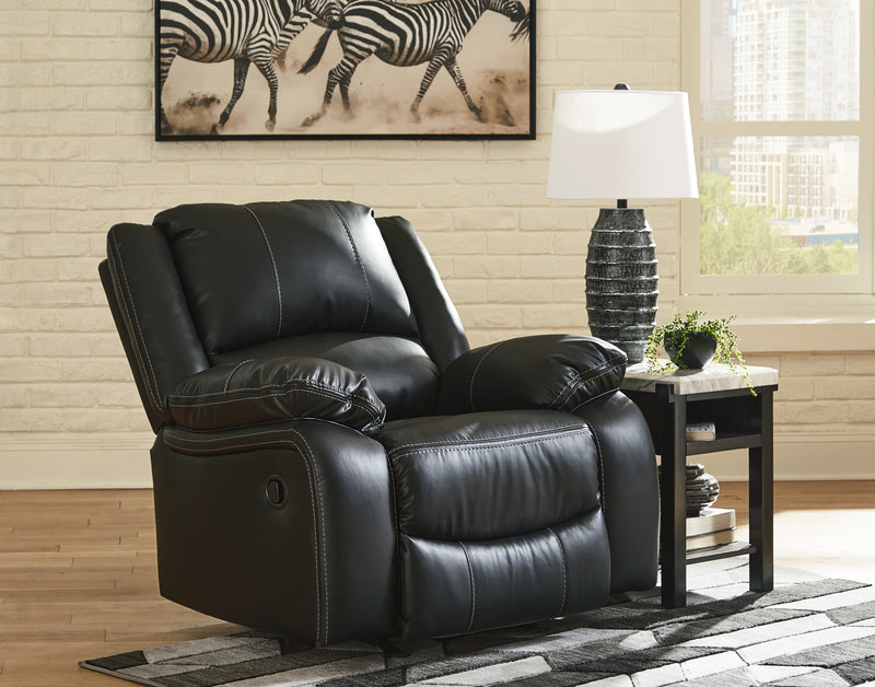 Calderwell Black Sofa Loveseat And Recliner