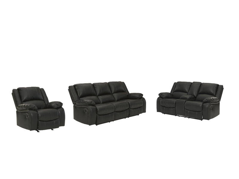 Calderwell Black Sofa Loveseat And Recliner