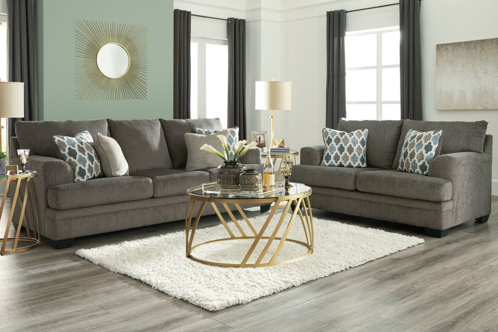 Dorsten Slate Sofa And Loveseat