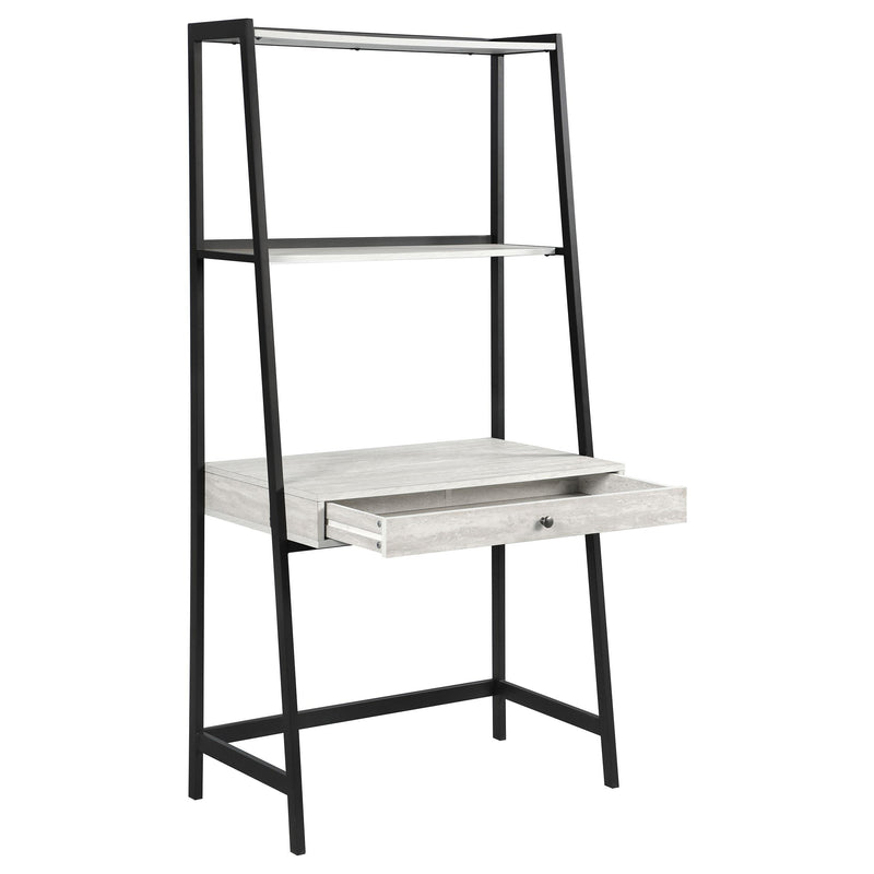 Pinckard Pinckard 3-piece Ladder Desk Set Grey Stone and Black 805801-S3