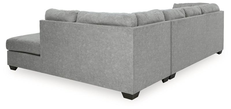 Falkirk Steel 2-Piece Sectional With Chaise And Sleeper