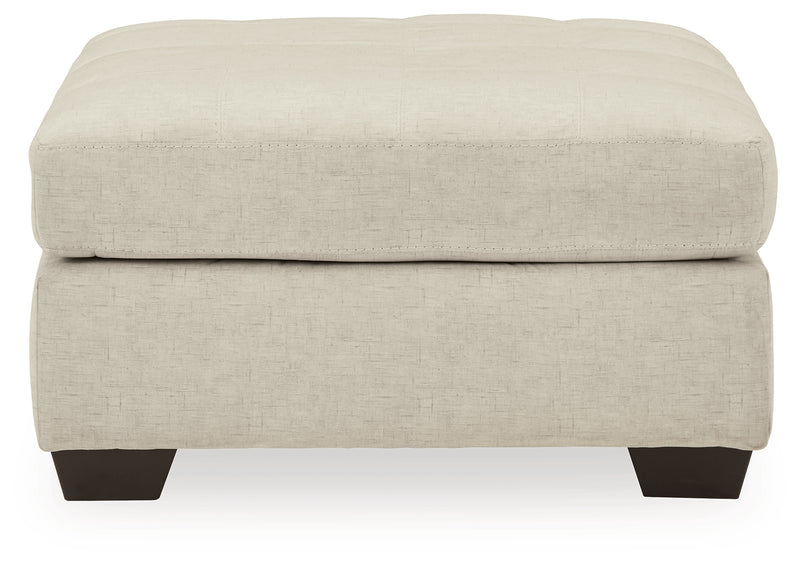 Falkirk Parchment 2-Piece Sectional With Ottoman