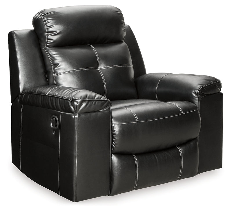 Kempten Black Sofa Loveseat And Recliner