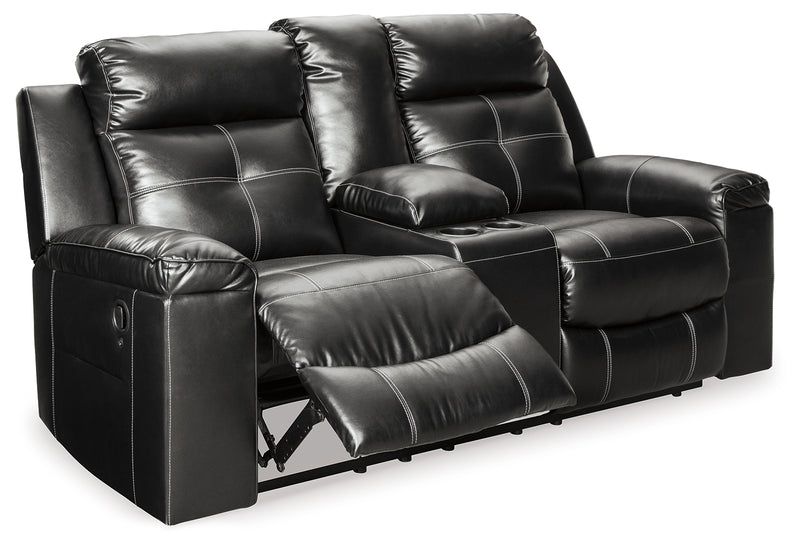 Kempten Black Sofa Loveseat And Recliner