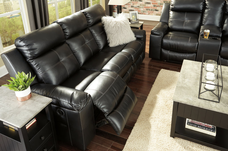 Kempten Black Sofa And Loveseat