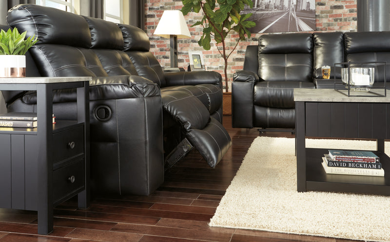 Kempten Black Sofa And Loveseat